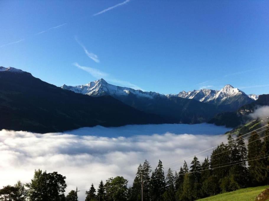 Ferienhaus Zillertal Panorama Blick Balkon Sauna Zellberg Eksteriør bilde