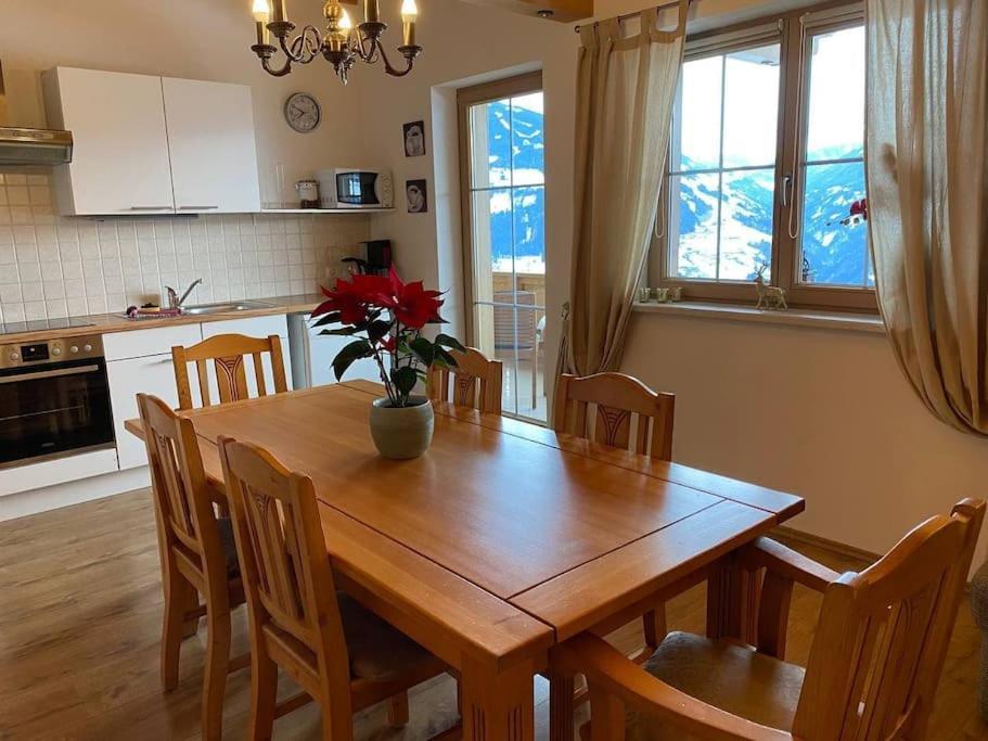 Ferienhaus Zillertal Panorama Blick Balkon Sauna Zellberg Eksteriør bilde