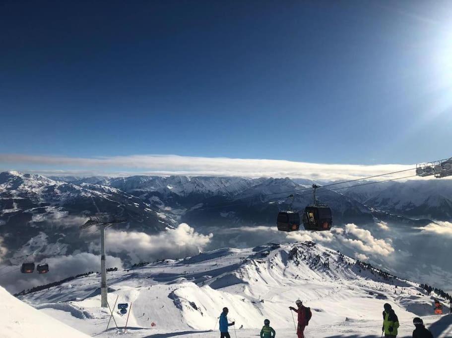 Ferienhaus Zillertal Panorama Blick Balkon Sauna Zellberg Eksteriør bilde
