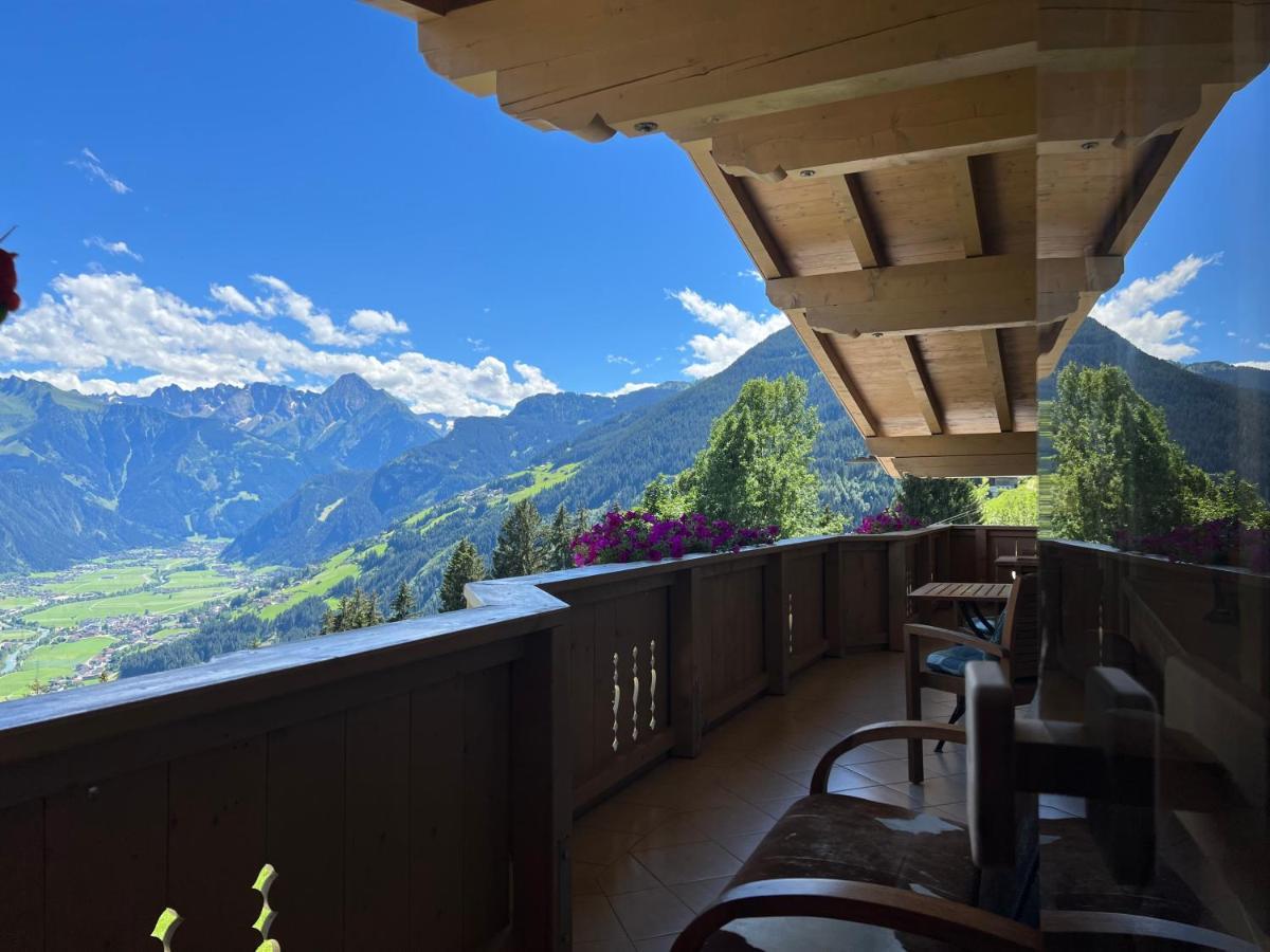 Ferienhaus Zillertal Panorama Blick Balkon Sauna Zellberg Eksteriør bilde