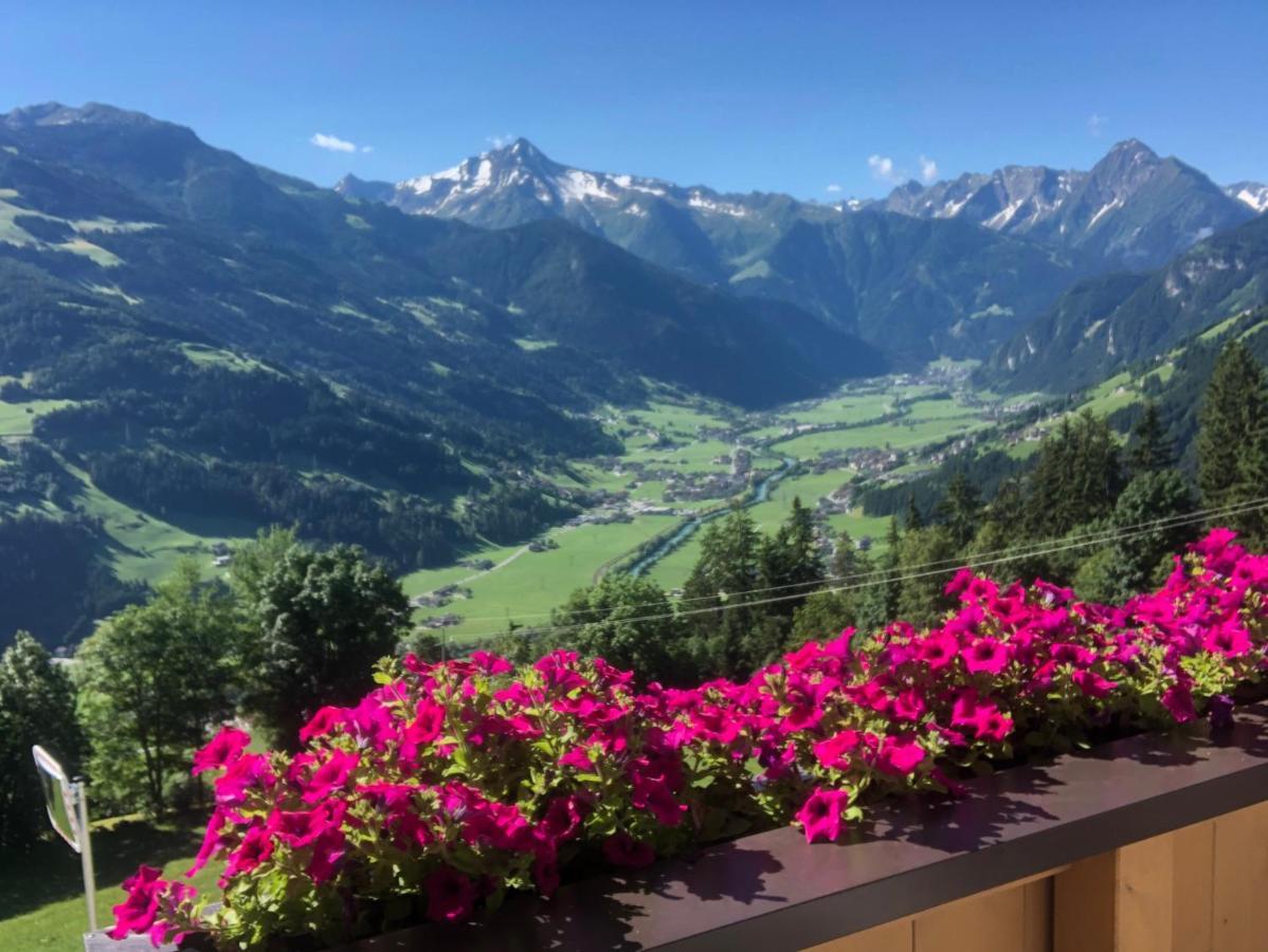 Ferienhaus Zillertal Panorama Blick Balkon Sauna Zellberg Eksteriør bilde