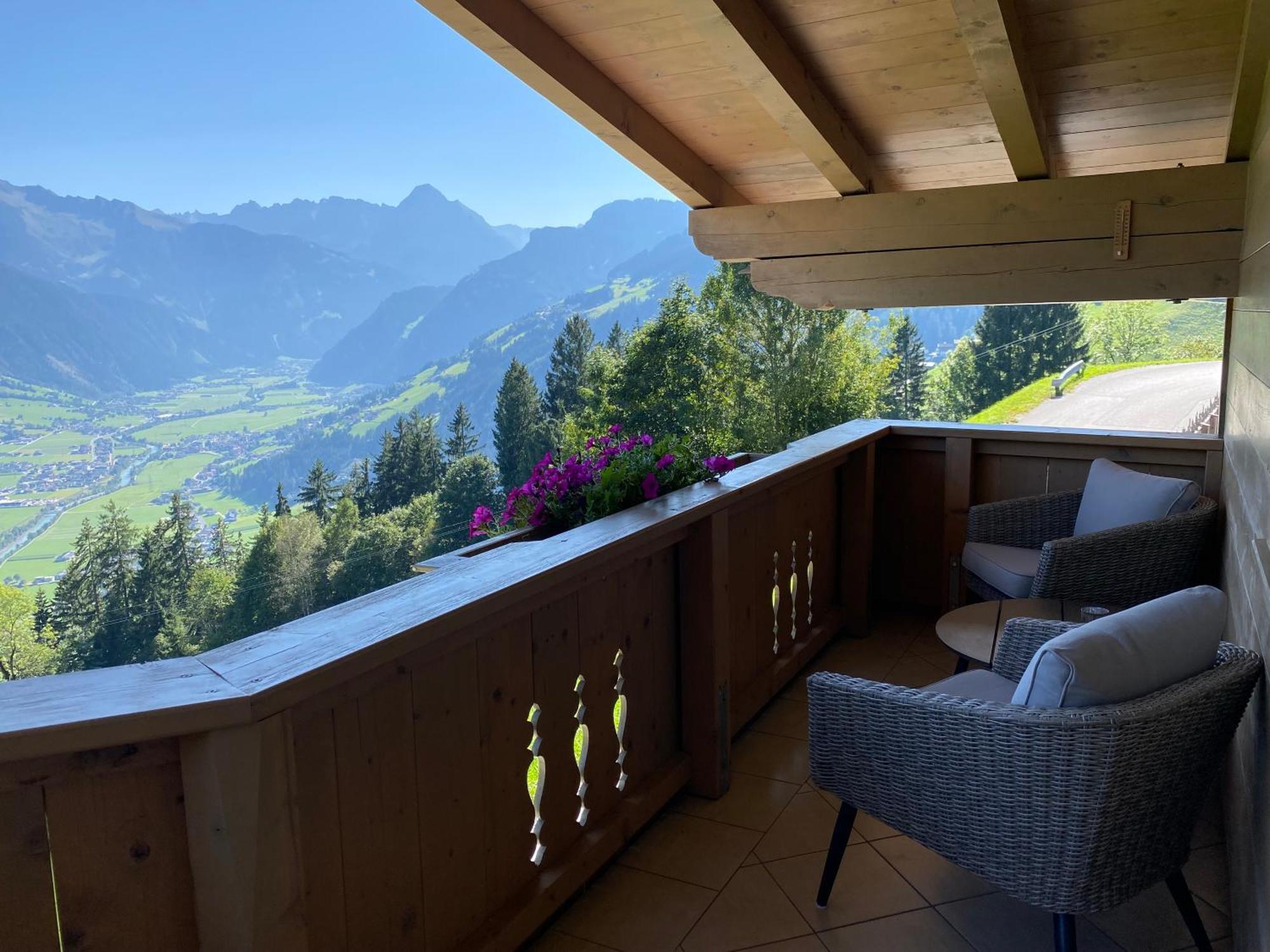 Ferienhaus Zillertal Panorama Blick Balkon Sauna Zellberg Eksteriør bilde